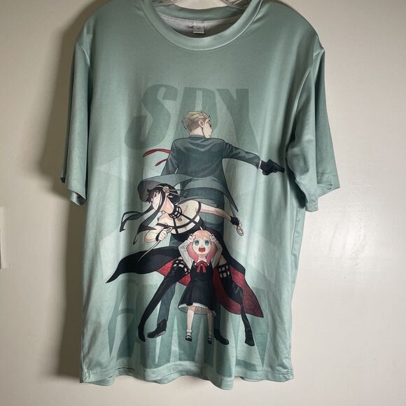 Anime SPY×FAMILY Anya  3D T-Shirts Streetwear Men’s M Light Green - Picture 1 of 5